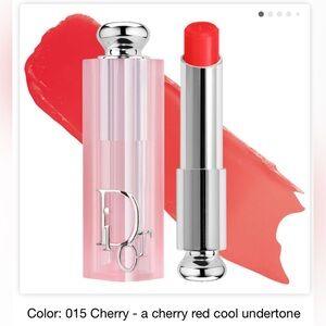 Dior Lip Glow Balm Cherry Red Lipstick 015